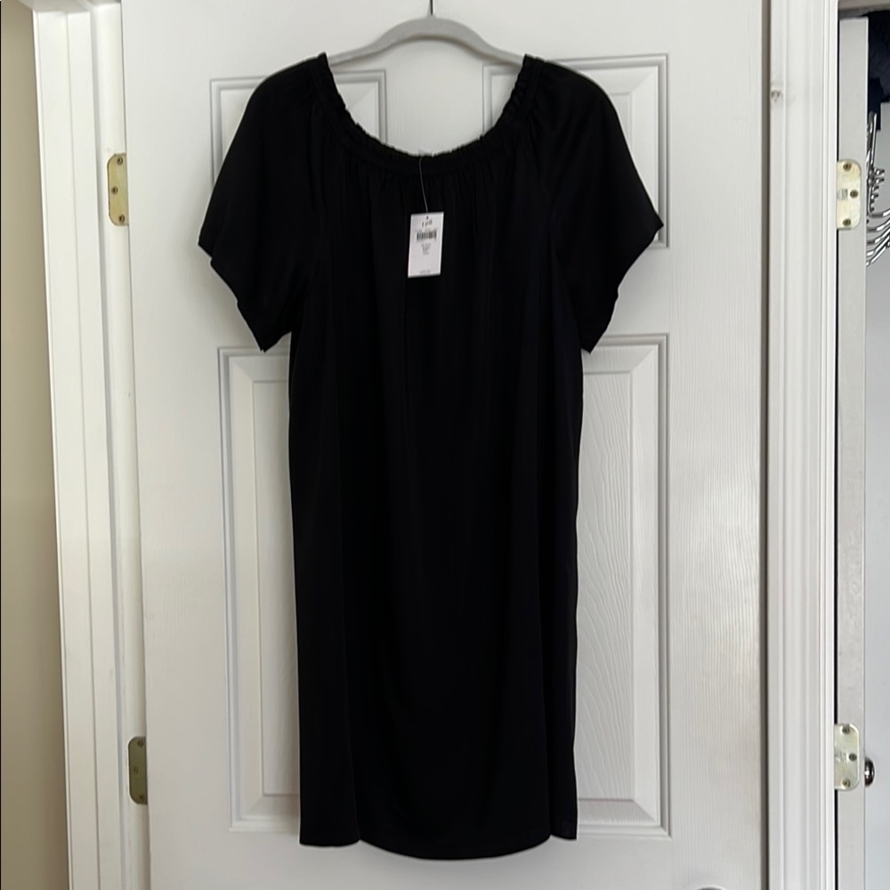 J.Jill Black Short Sleeve Dress